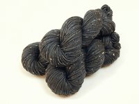 Hand Dyed Yarn, DK Weight Tweed Superwash Merino Wool - Slate Grey Tonal - Indie Dyer Yarn, Charcoal Knitting Yarn with Tweedy Flecks