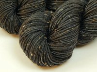New Base Yarn! Hand Dyed Yarn, DK Weight Tweed Superwash Merino Wool - Slate Grey Tonal - Indie Dyer Yarn, Charcoal Knitting Yarn with Tweedy Flecks