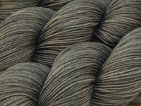 Hand Dyed Sock Yarn, Fingering Weight 4 Ply 100% Superwash Merino Wool - Pewter - Indie Dyed Knitting Yarn, Neutral Tonal Medium Grey Gray 