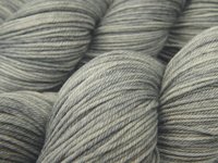 Hand Dyed Yarn, Sock Fingering Weight 4 Ply Superwash Merino Wool - Silver Lining - Light Grey Gray Tonal Knitting Yarn, Hand Dyed Sock Yarn