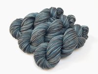 Hand Dyed Yarn, Worsted Weight Superwash Merino Wool - Storm Clouds - Blue Grey Gray Indie Dyer Knitting Yarn, DIY Crochet Craft Supply