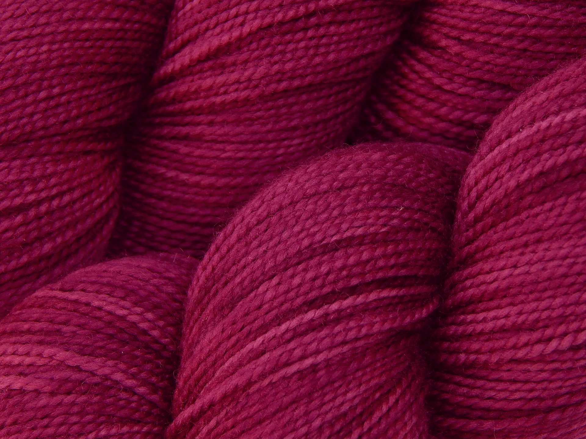 Hand Dyed Yarn, Sock Fingering Superwash Merino Wool - Plumberry - Tonal Knitting Yarn, Indie Dyer Red Berry Semisolid Hand Dyed Sock Yarn