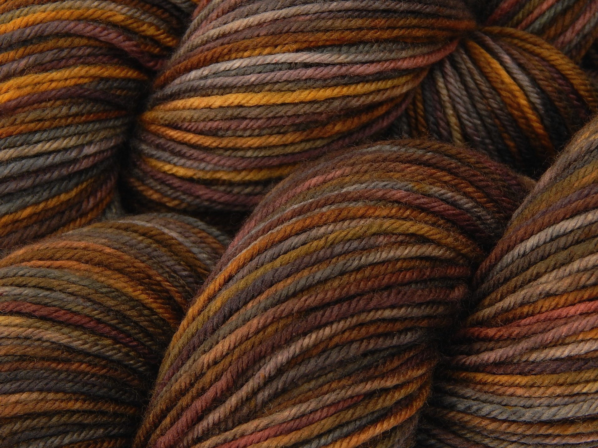 Hand Dyed Yarn, DK Weight Superwash Merino Wool - Agate - Indie Dyer Yarn, Grey Brown Gold Knitting Yarn, Earthy Multicolor Yarn