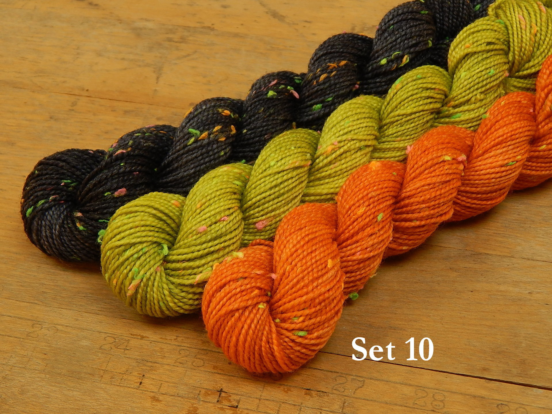 Mini Skein Kits for 2025 Year of Gnomes - Sets of 3 Hand Dyed Yarn Minis, Fingering Sock Weight Superwash Merino Wool
