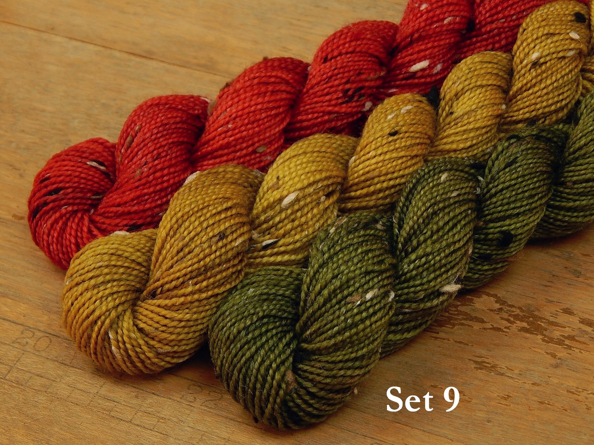 Mini Skein Kits for 2025 Year of Gnomes - Sets of 3 Hand Dyed Yarn Minis, Fingering Sock Weight Superwash Merino Wool