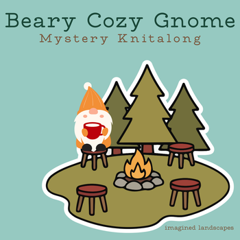 Mini Skein Kit for Gneddy, the Beary Cozy Gnome - Spring 2026 Gnome MKAL - Hand Dyed Yarn, Fingering Sock Weight 4 Ply Superwash Merino Wool, Sock Yarn Set